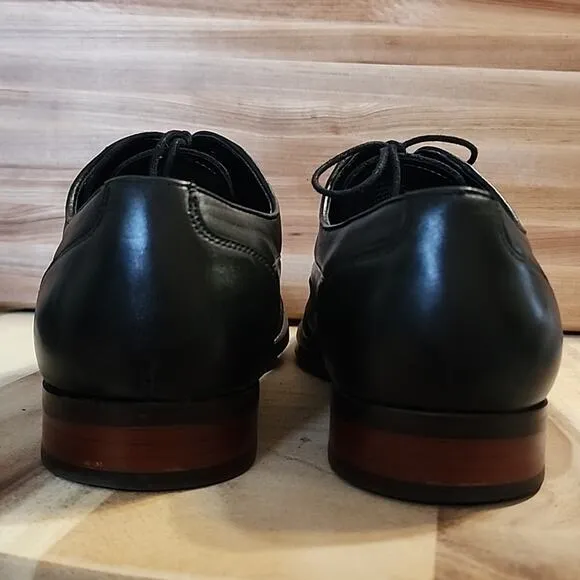 🐉STEVE MADDEN🐉BLACK LEATHER OXFORDS LACE-UP🐉MENS 11.5🐉 IN🐉VERY GUC🐉CLEAN🐉