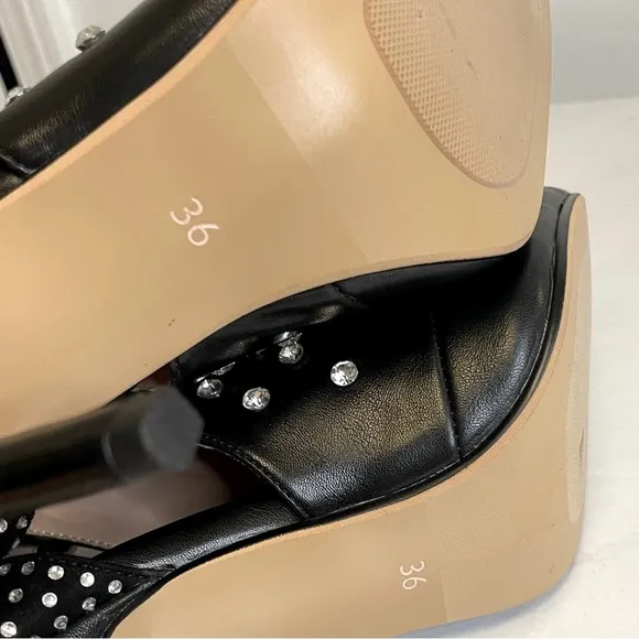 Stiletto Rhinestone Ankle Boots