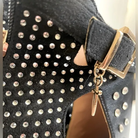 Stiletto Rhinestone Ankle Boots