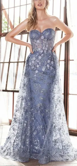 Strapless new evening formal prom party dress