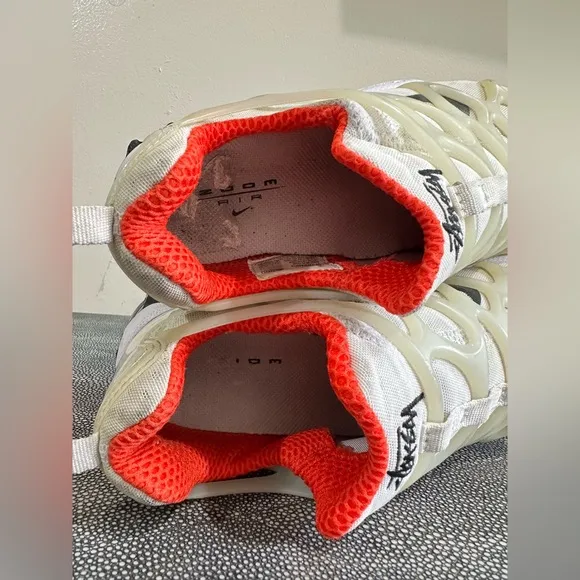 Stüssy x Nike Air Zoom Kukini ‘White Habanero White and Orange Athletic Shoes