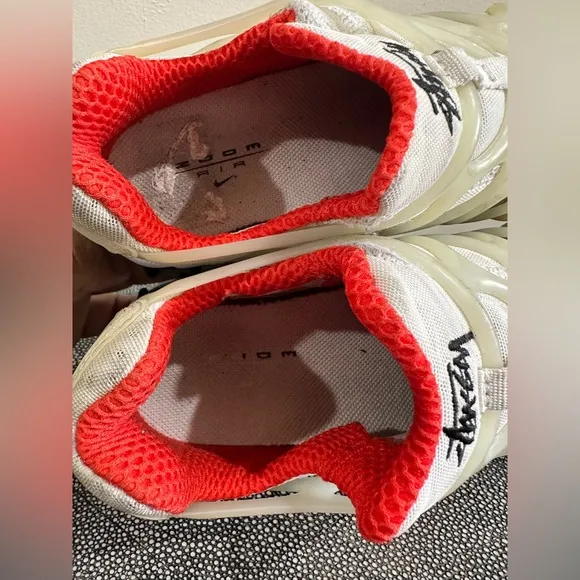 Stüssy x Nike Air Zoom Kukini ‘White Habanero White and Orange Athletic Shoes