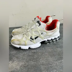 Stüssy x Nike Air Zoom Kukini ‘White Habanero White and Orange Athletic Shoes