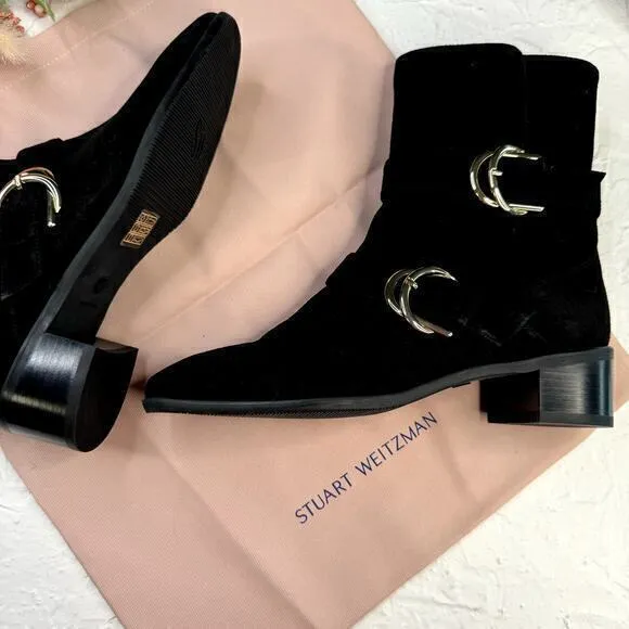 Stuart Weitzman‎ Britain Mid-Calf Boots Black Size 6.5