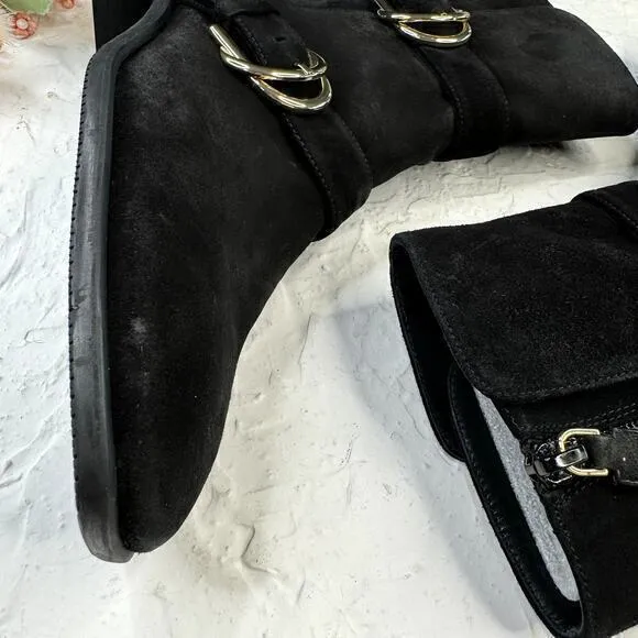 Stuart Weitzman‎ Britain Mid-Calf Boots Black Size 6.5