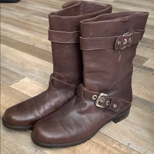 Stuart Weitzman brown leather boots like new 8.5