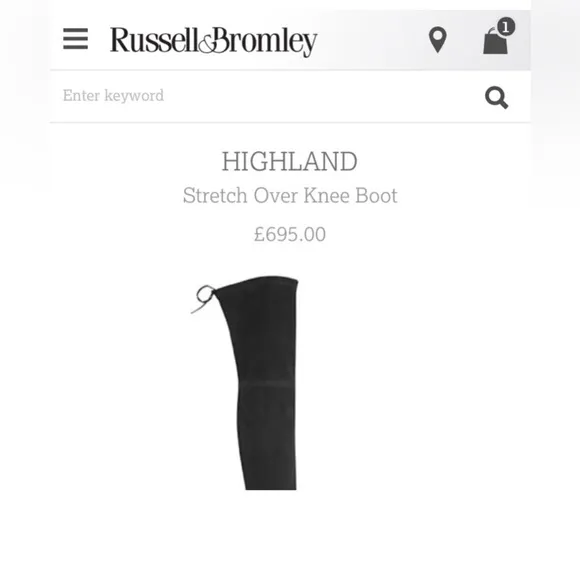 Stuart Weitzman for Russell And Bromley Highland over the knee boots