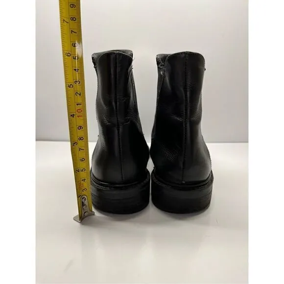 STUART WEITZMAN GOBI CHELSEA WOMEN'S BLACK LEATHER BOOTS SIZE US 6M