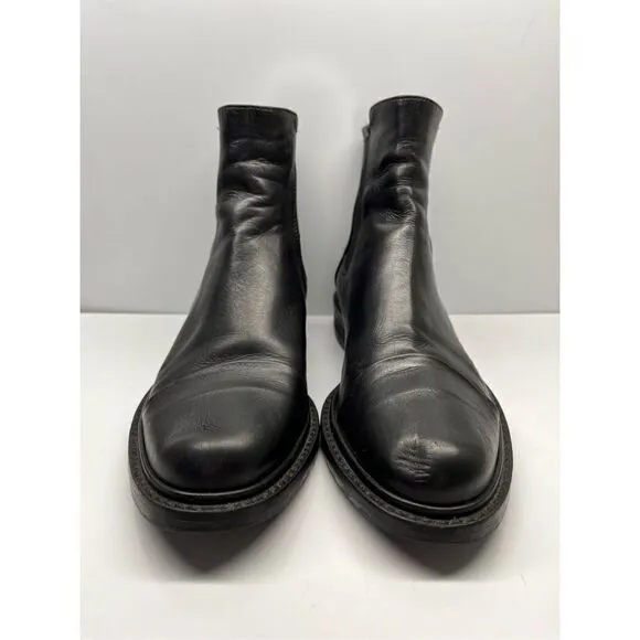 STUART WEITZMAN GOBI CHELSEA WOMEN'S BLACK LEATHER BOOTS SIZE US 6M
