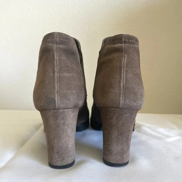 Stuart Weitzman Jackson Suede Ankle boots Brown Womens Size 6.5