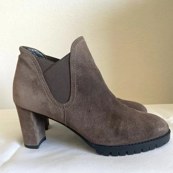 Stuart Weitzman Jackson Suede Ankle boots Brown Womens Size 6.5