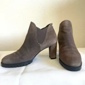 Stuart Weitzman Jackson Suede Ankle boots Brown Womens Size 6.5