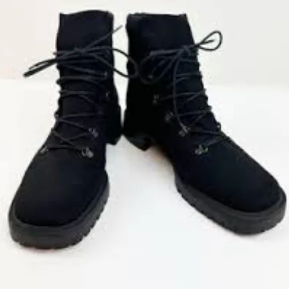 Stuart Weitzman Mila leather gore-tex combat moto motorcycle boots sz 11.5