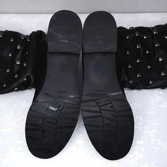 Stuart Weitzman Studded Slouchy Boots US 7.5 M