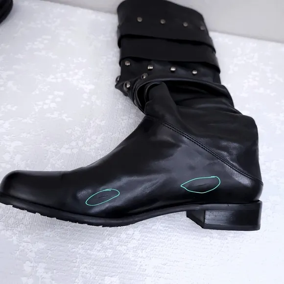 Stuart Weitzman Studded Slouchy Boots US 7.5