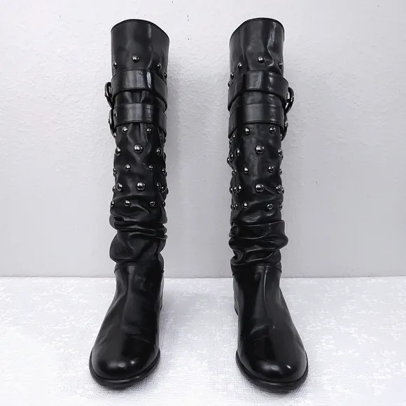 Stuart Weitzman Studded Slouchy Boots US 7.5