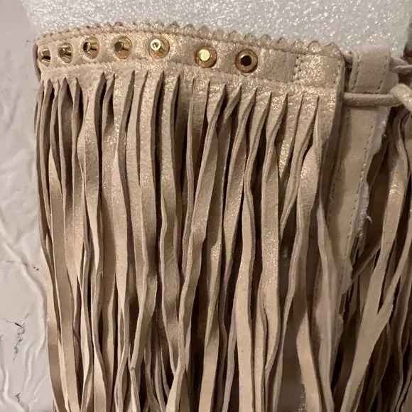 Stuart Weitzman Suede Fringe Gladiator Sandals Shoes Women's Size 9 size 40 NEW