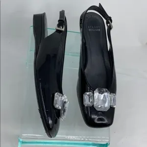 Stuart Weitzman Sz 6.5 Black Patent Leather Shoes