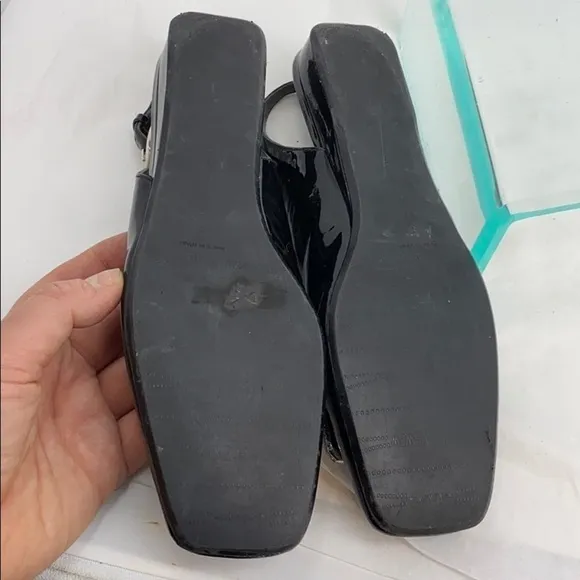 Stuart Weitzman Sz 6.5 Black Patent Leather Shoes