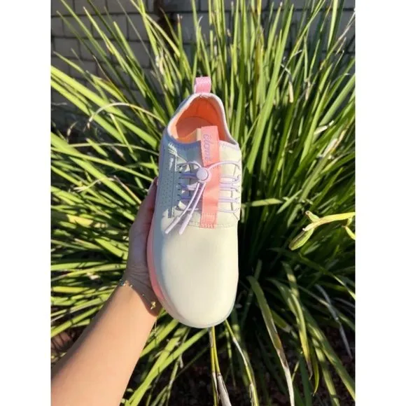 Stylish Pink and White Athletic Shoes