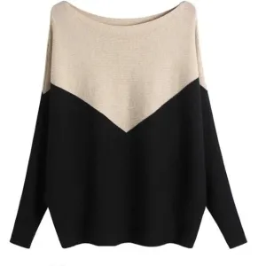 Sweaters and Pullovers Tops for Women Black &amp; Khaki