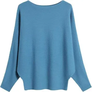 Sweaters and Pullovers Tops for Women Blue