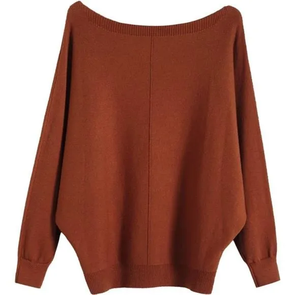 Sweaters and Pullovers Tops for Women Caramel-2