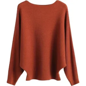 Sweaters and Pullovers Tops for Women Caramel