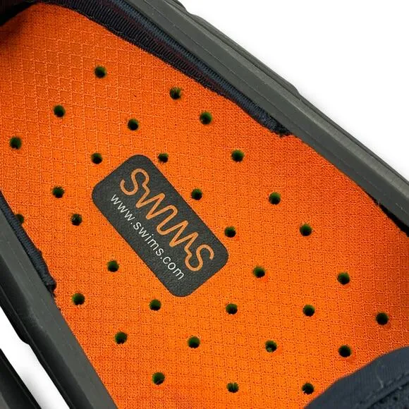 Swims Ultra Light Penny Loafter Washable Boat Deck Shoes Mens Sz 9 Blue Orange