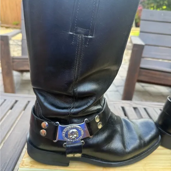 Taking offers! Vintage Harley Davidson Iroquois HI Inside zip Boots Size US 10