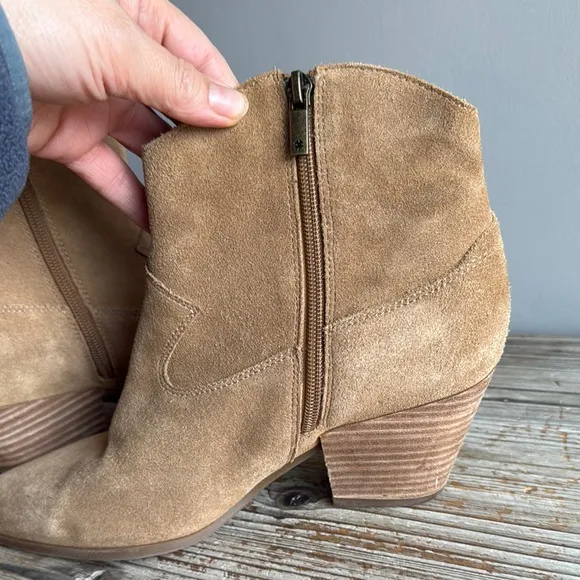 Tan Suede Ankle Boots