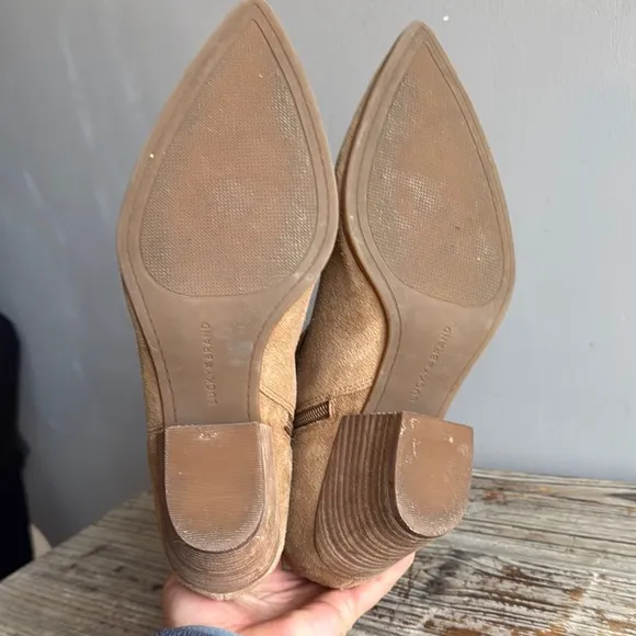 Tan Suede Ankle Boots