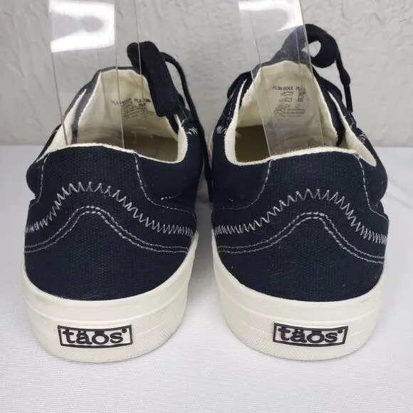 Taos Plim Soul Sneaker Womens Size 8 Black Canvas Low Comfy Walking Shoes