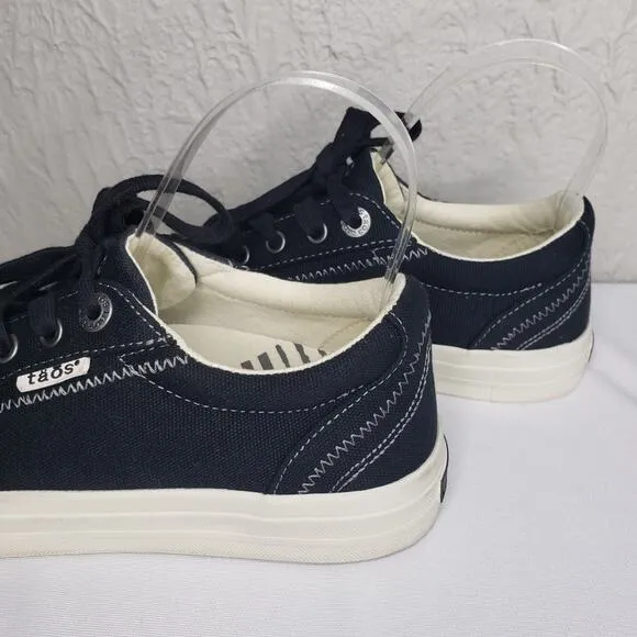 Taos Plim Soul Sneaker Womens Size 8 Black Canvas Low Comfy Walking Shoes
