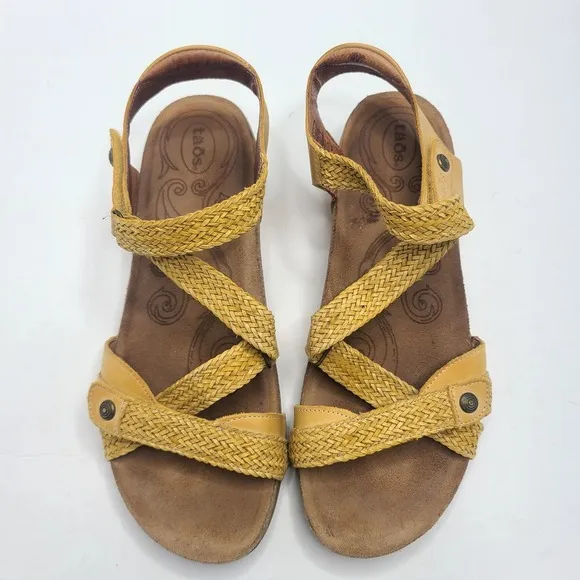 Taos Trulie‎ Adjustable Leather Upper Sandals Shoes Women's Size 10-10.5 EU 41