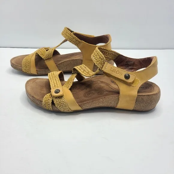 Taos Trulie‎ Adjustable Leather Upper Sandals Shoes Women's Size 10-10.5 EU 41