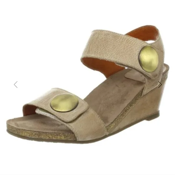 Taos Womens Carousel Ankle Leather Strap Wedge Sandals shoes sz 36/5