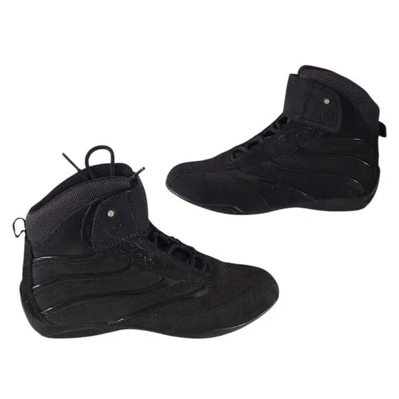 TCX 8019 WMS 6.5 X-Square Lady Motorcyle Boots #B15-010 Black Suede EU 38