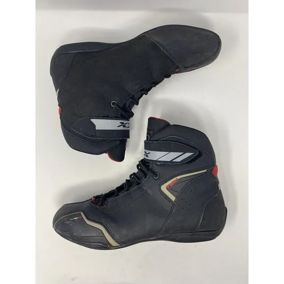 TCX Mens Blaze Motorcycle Ankle Boots Size 43 Men 9 Touring Lace Up Racing Black