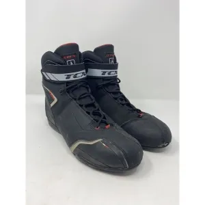 TCX Mens Blaze Motorcycle Ankle Boots Size 43 Men 9 Touring Lace Up Racing Black