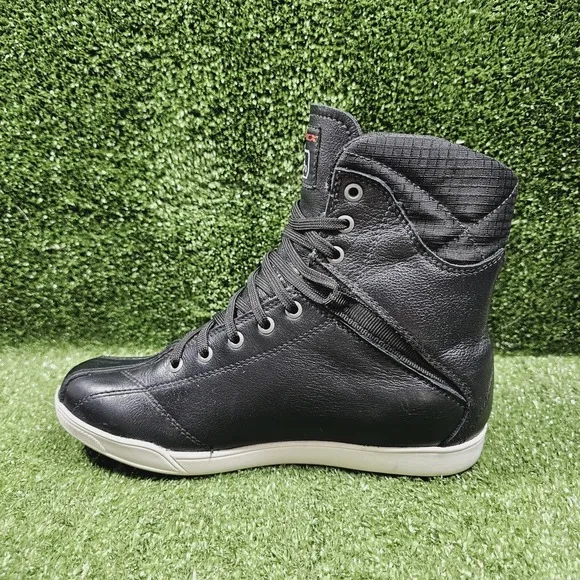 TCX X-RAP WP Waterproof Black Leather Ankle Motorcycle Riding Boots Mens 8