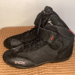 TCX X2 X-Square Size EU 48 US 13 Motorcycle Moto‎ Boots Shoes Black Suede Strap