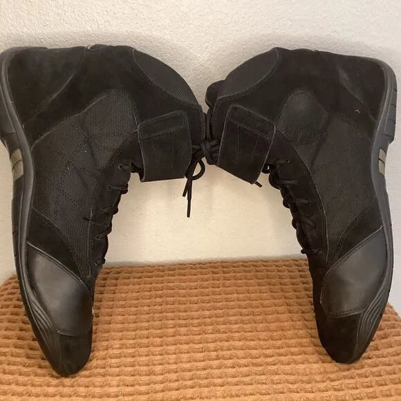 TCX X2 X-Square Size EU 48 US 13 Motorcycle Moto‎ Boots Shoes Black Suede Strap