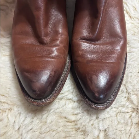 Tecovas Brown Cowgirl Western Boots Ankle Style