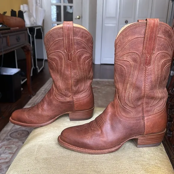 Tecovas Men's The Cartwright Western Cowboy Boot Light Brown Leather Size 8.5 D