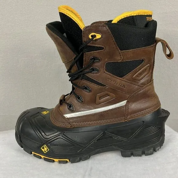 Terra Crossbow Mens Cold Weather Boots Composite Toe Winter Work Boots Size‎ 9