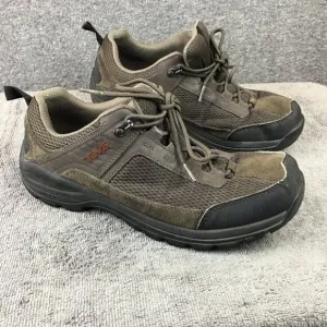 Teva Kimtah Shoes Mens 9 Brown Leather Mesh Lace Up Low Top Hiking Sneakers