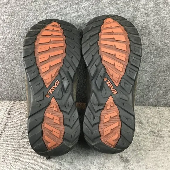 Teva Kimtah Shoes Mens 9 Brown Leather Mesh Lace Up Low Top Hiking Sneakers