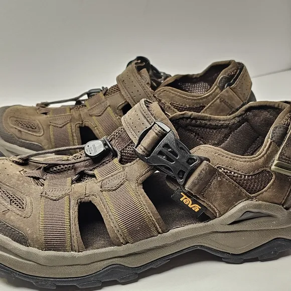 Teva Mens Omnium 2 Leather Fisherman Sandal
