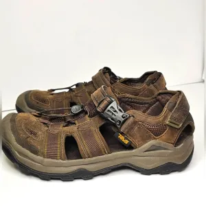 Teva Mens Omnium 2 Leather Fisherman Sandal